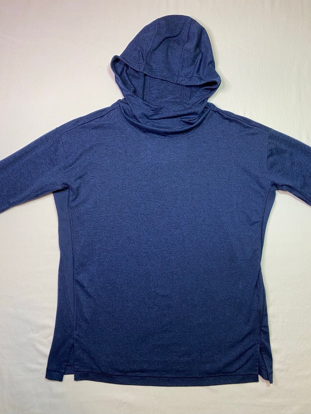 Athleta Women's XS Blue Heathered Uptempo II Hoodie Sweatshirt Gorpcore Active